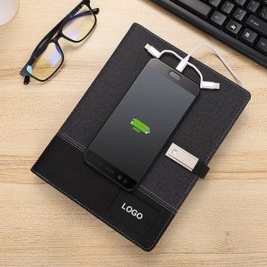 Sổ Da Quà Tặng Tích Hợp Sạc Dự Phòng