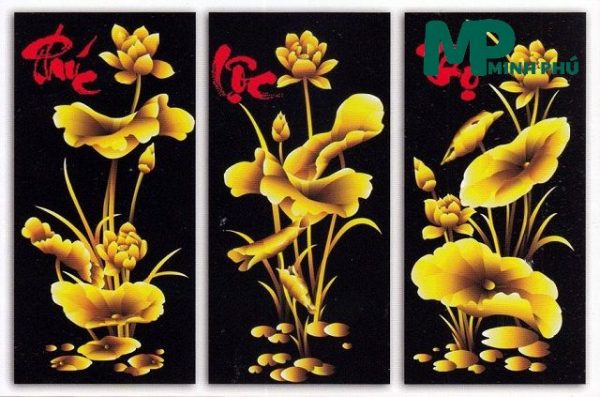 Mẫu 8: Tranh tráng gương chữ Lộc treo tường may mắn, tài lộc